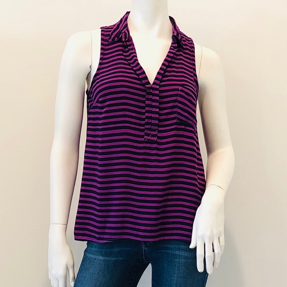Splendid | Sleeveless Pocket Blouse | Small